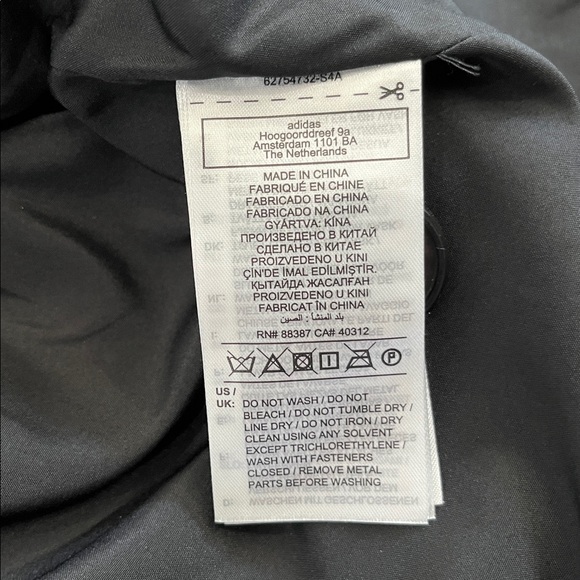 Adidas Originals Collared Twill Long Coat Black Womens XS NWT $275 Quiet Luxury - Picture 9 of 14